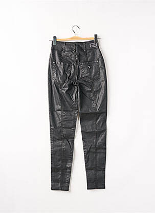 Pantalon slim taille haute taille haute noir GUESS femme