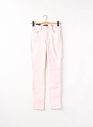 Pantalon slim skinny taille normale rose GUESS femme