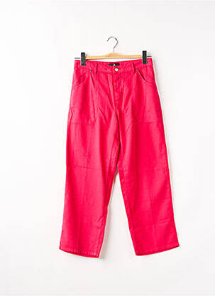 Pantalon 7/8 taille haute taille haute rose ONE STEP femme