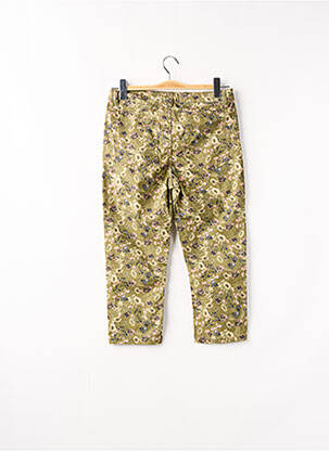 Pantacourt stretch taille normale vert CAMAIEU femme