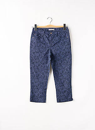 Pantacourt stretch taille normale bleu CAMAIEU femme
