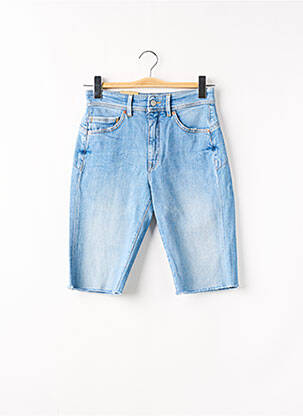 Bermuda taille haute taille haute bleu SALSA femme