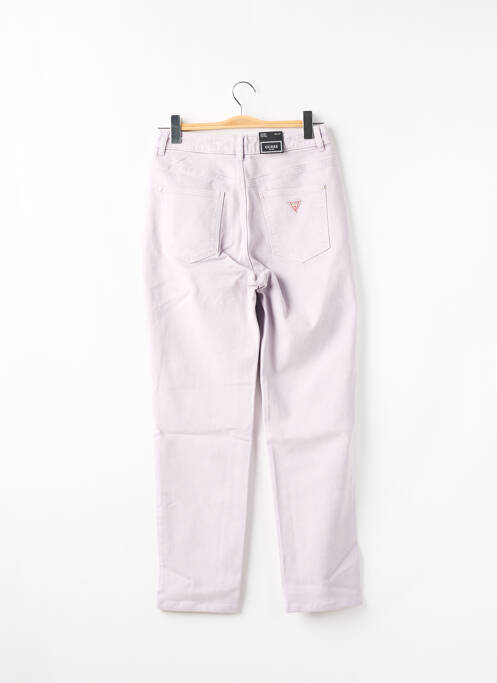 Jean coupe Mom violet GUESS pour femme