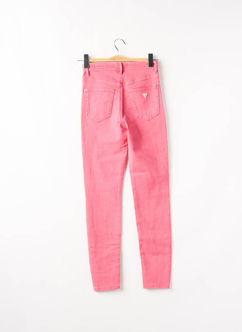 Jeans skinny rose GUESS pour femme