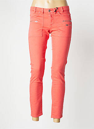Jeans coupe slim slim taille basse orange IKKS femme