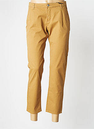 Pantalon 7/8 taille haute taille haute marron IKKS femme