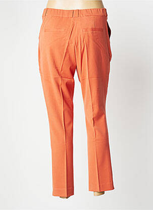 Pantalon chino fermeture zippée sous rabat boutonné taille normale orange DAMART femme
