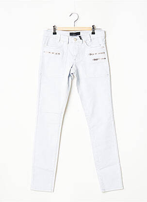 Jeans coupe slim slim taille basse bleu IKKS femme