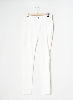 Jegging tissage popeline taille normale beige OMSA femme