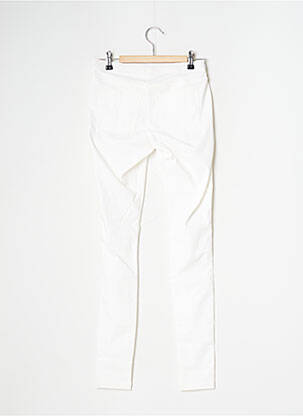 Jegging tissage popeline taille normale beige OMSA femme