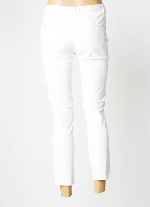 Jeans coupe slim blanc IKKS pour femme
