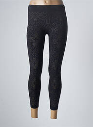 Legging tissage jersey taille normale noir OMSA femme