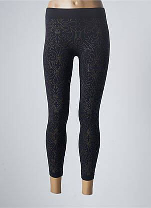 Legging tissage jersey taille normale noir OMSA femme