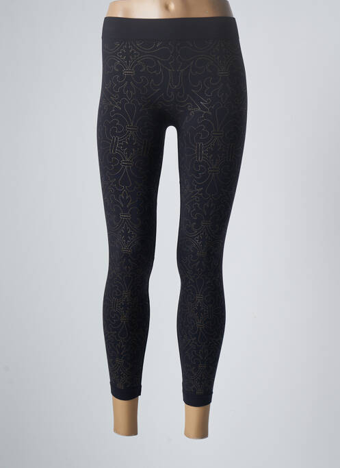 Legging tissage jersey taille normale noir OMSA femme