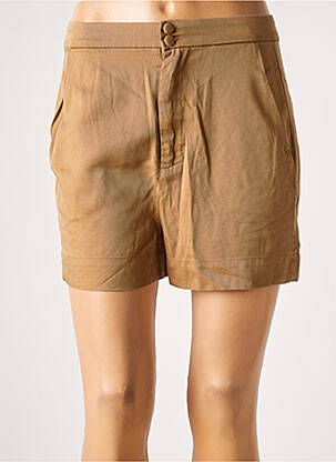 Short coupe fluide taille haute beige I.CODE (By IKKS) femme