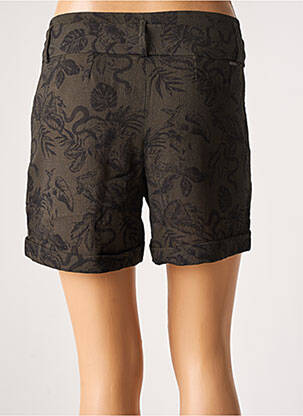 Short fermeture zippée sous rabat avec crochet taille normale vert IKKS femme