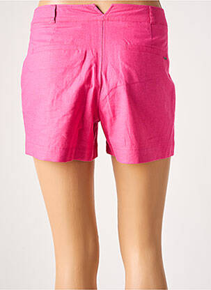 Short taille à pinces taille haute rose IKKS femme