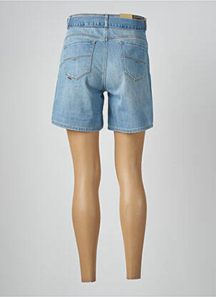 Short fermeture zippée sous rabat boutonné taille haute bleu SALSA femme