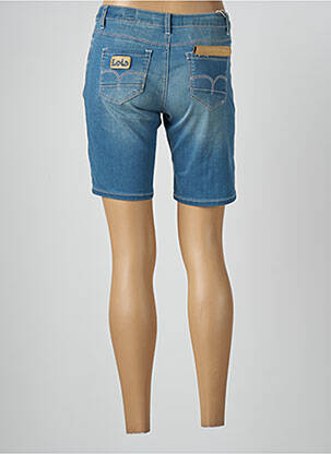 Short fermeture zippée sous rabat boutonné taille normale bleu LOIS femme