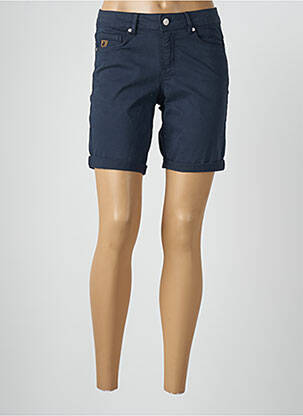 Short fermeture zippée sous rabat boutonné taille normale bleu LOIS femme