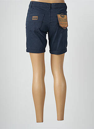 Short fermeture zippée sous rabat boutonné taille normale bleu LOIS femme