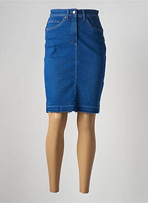Jupe mi-longue taille haute bleu SALSA femme