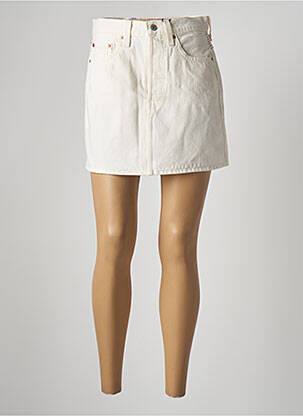 Jupe courte poches beige LEVIS femme