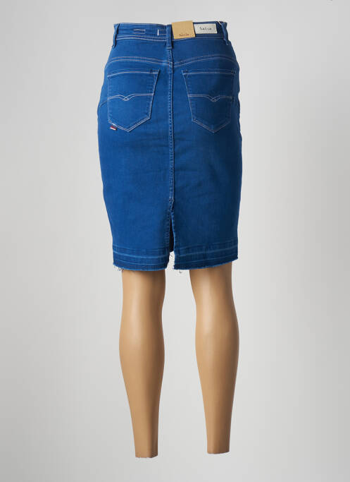 Jupe mi-longue bleu SALSA pour femme