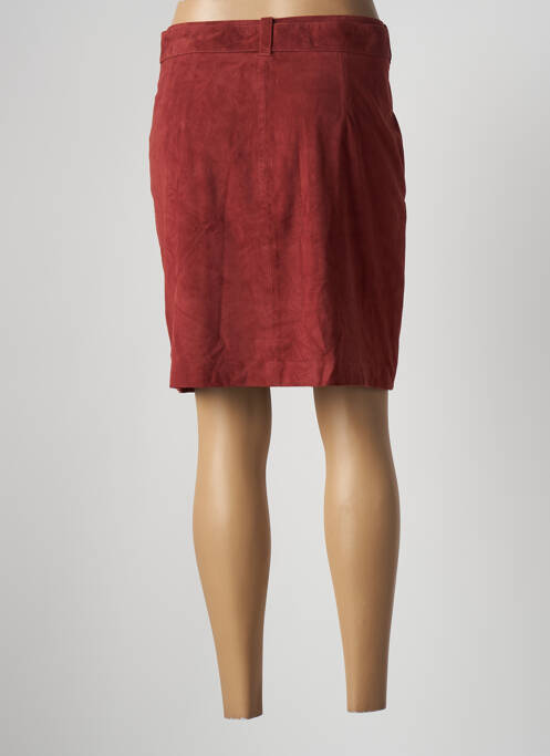 Jupe mi-longue marron ONE STEP pour femme