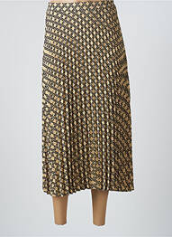 Jupe longue tissage plissé beige SALSA femme