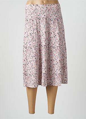 Jupe mi-longue stretch rose DAMART femme