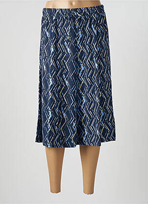 Jupe mi-longue stretch bleu DAMART femme