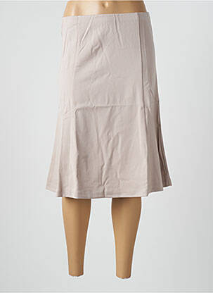 Jupe mi-longue taille normale beige DAMART femme
