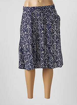 Jupe mi-longue coupe évasée bleu DAMART femme