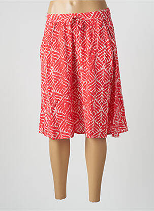 Jupe mi-longue coupe évasée rouge DAMART femme