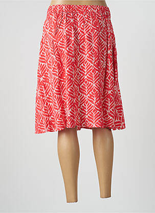 Jupe mi-longue coupe évasée rouge DAMART femme