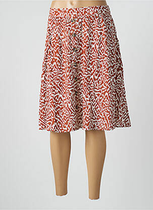 Jupe mi-longue coupe évasée marron DAMART femme