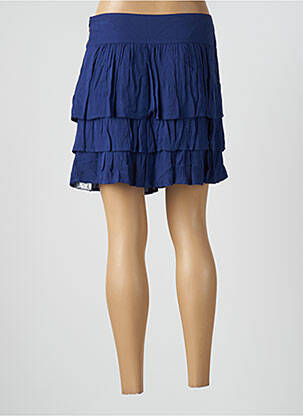 Jupe courte poches bleu CAMAIEU femme