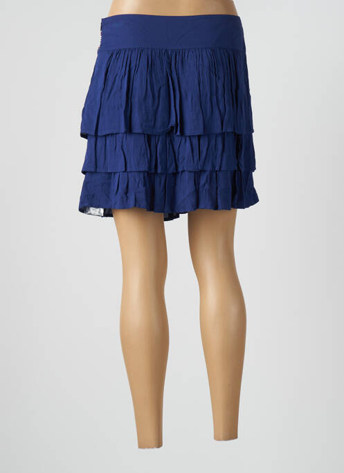 Jupe courte poches bleu CAMAIEU femme