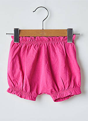 Short taille élastique taille élastique rose DPAM fille