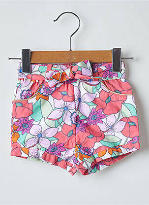 Short poches taille élastique rouge DPAM fille