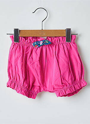 Short taille élastique taille élastique rose DPAM fille
