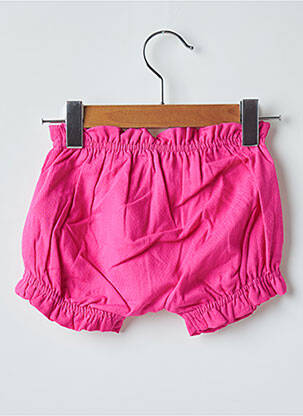 Short taille élastique taille élastique rose DPAM fille