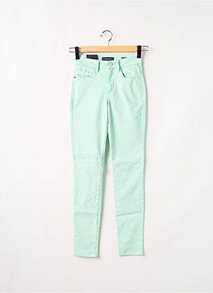 Pantalon slim skinny taille normale vert GUESS femme