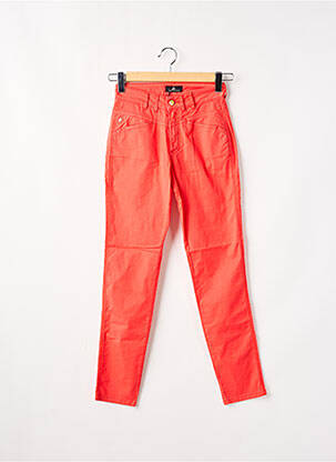 Pantalon slim stretch taille normale rouge ONE STEP femme