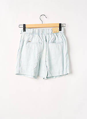 Jupe short tissage popeline bleu SALSA femme