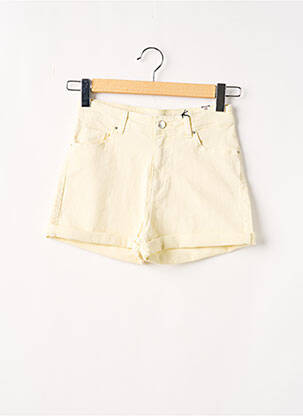 Short fermeture zippée sous rabat boutonné taille normale jaune IKKS femme
