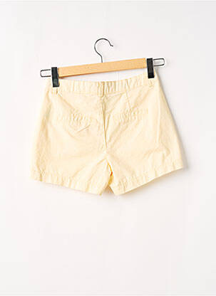 Short fermeture zippée sous rabat boutonné taille normale jaune CAMAIEU femme