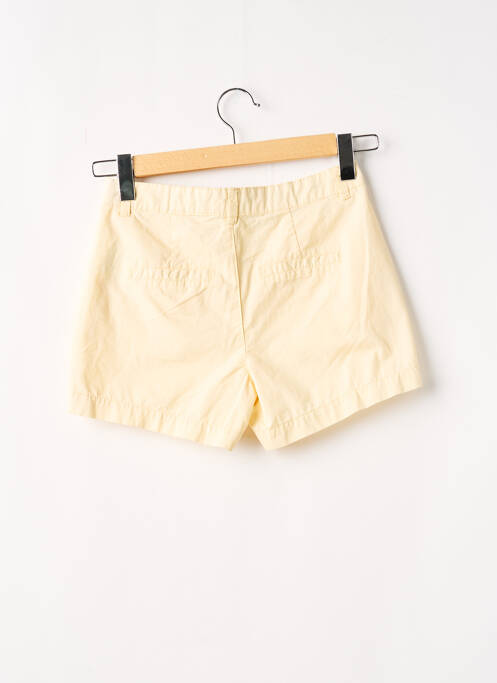 Short fermeture zippée sous rabat boutonné taille normale jaune CAMAIEU femme