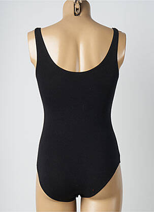 Body col rond sans manche noir UNDIZ femme